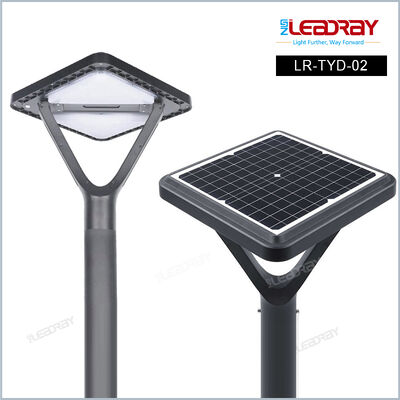 Gate Solar Garden Pole Light 20W IP65 Waterproof Landscape Fence Post LED 180 Degree