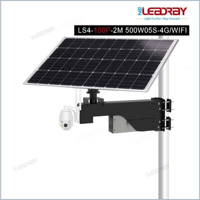 buy 18V100W Mono Solar Panel 5MP PTZ IP66 Two Way Audio Siren Alarm Solar Camera for Farm Ranch Construction Site online manufacture