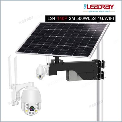 buy 140W Solar 4G WiFi PTZ Camera 5MP 4.5 inch Aluminium Alloy Solar Security Camera LiFePO4 Battery 60-100m IR Distance online manufacture